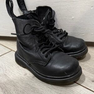 Dr. Martens Black Kids Boots